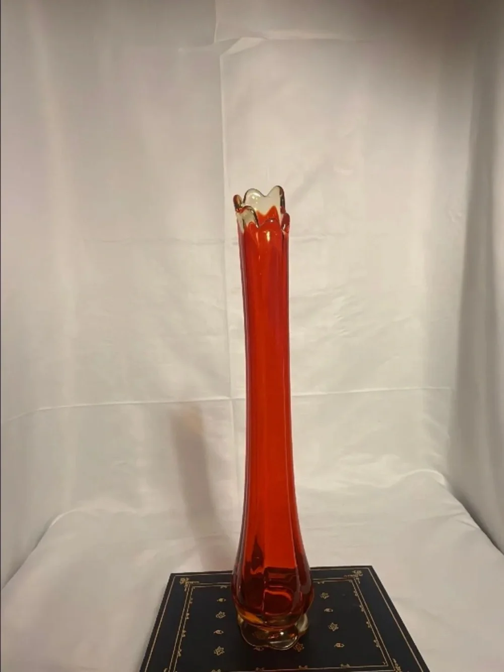 Amberina Swung Vase 13”